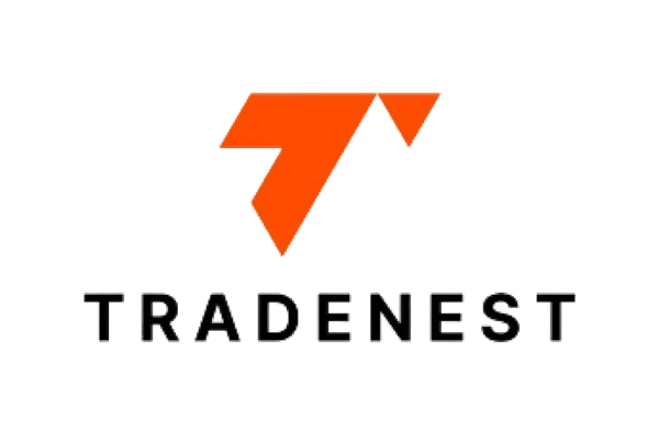 TradeNest logo design with orange letter